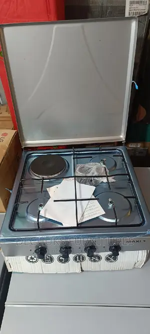 Brand New Maxi Table Gas Cooker With Cover(3 Gas 1electric)
