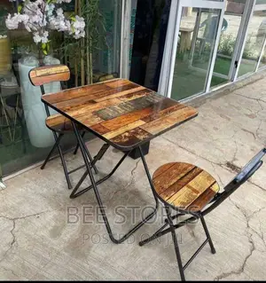Vintage Design Adjustable Laptop Reading Table and Chair