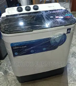 MIDEA 8kg Twin Tub Semi Automatic Washing Machine | MTE80