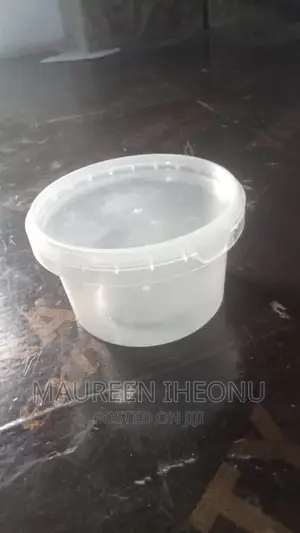 500ml Round Transparent Plastic - 12pcs