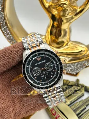 Original EMPORIO ARMANI Silver Chain Watch Available Instore