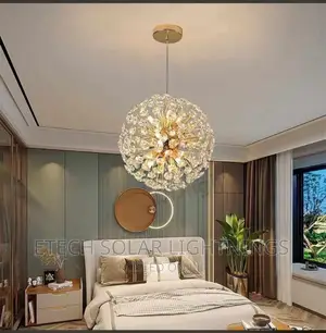 600mm Round Gold Dropping Chandelier Light