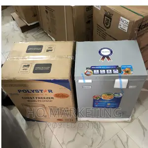 Brand New Polystar Chest Freezer 74l -Silver Color