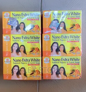 Nano Extra White Natural Papaya Carrot Soap