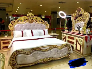Complete Royal Bed With Dressing Mirror