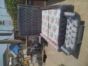 4.5by6 Ulphostery Bed Frame With One Footrest and Bed Side