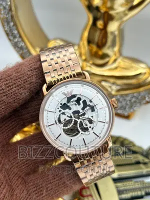 Original EMPORIO ARMANI Mechanical Gold Available in Store