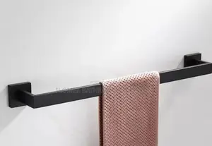 Matte Black Thick Towel Holder