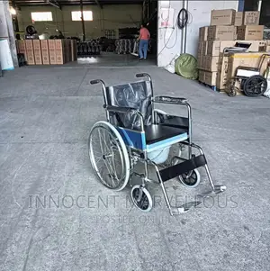Foldable Commode Wheelchair