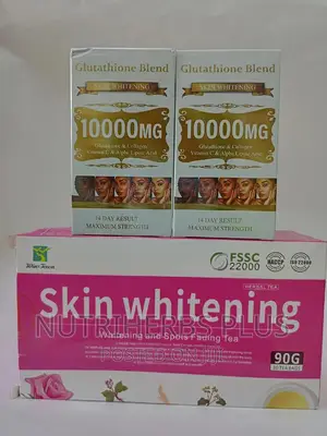 100%Natural Skin Whitening Set (Glutathione Blend, Tea)