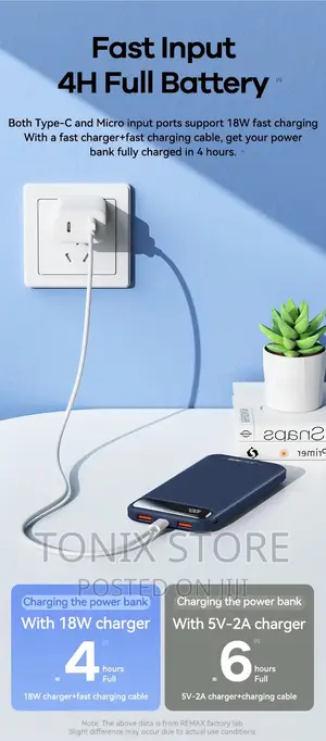 Portable Remax 10,000mah Powerbank