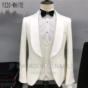 High Quality! Turkish White Tuxedo Suits