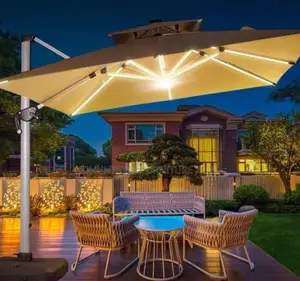 Outdoor Unbrella With LED Light