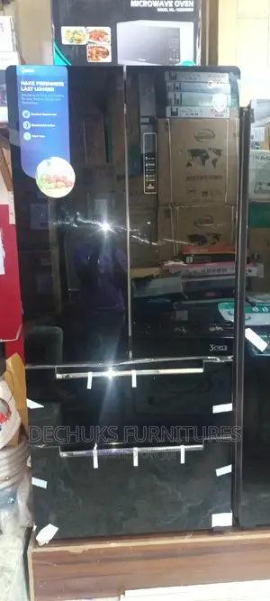 Brand New Midea (3cycle) Black Mirror French Doors Fridge