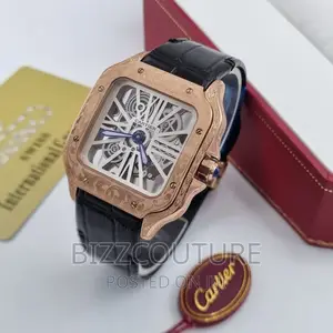 Original CARTIER MECHANICAL Leather Strap Available in Store