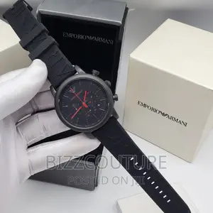 Original EMPORIO ARMANI Rubber Strapwatch Available Instore