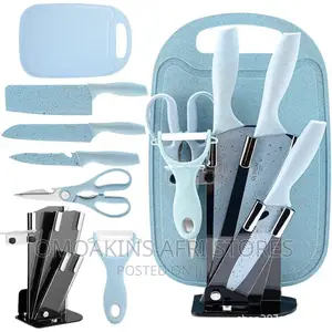 Wheat Straw Knife Stainless Steel Seven-Piece Set Tiw