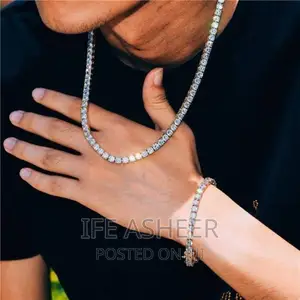 Men's Silver Neck Handchain 01 - Silver