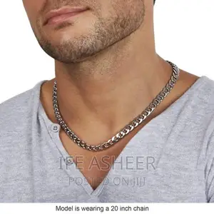Men's Silver Neck Chain 02 - Silver