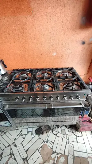 6 in 1 Industrial Gas Cooker With Double Grill, Double Oven