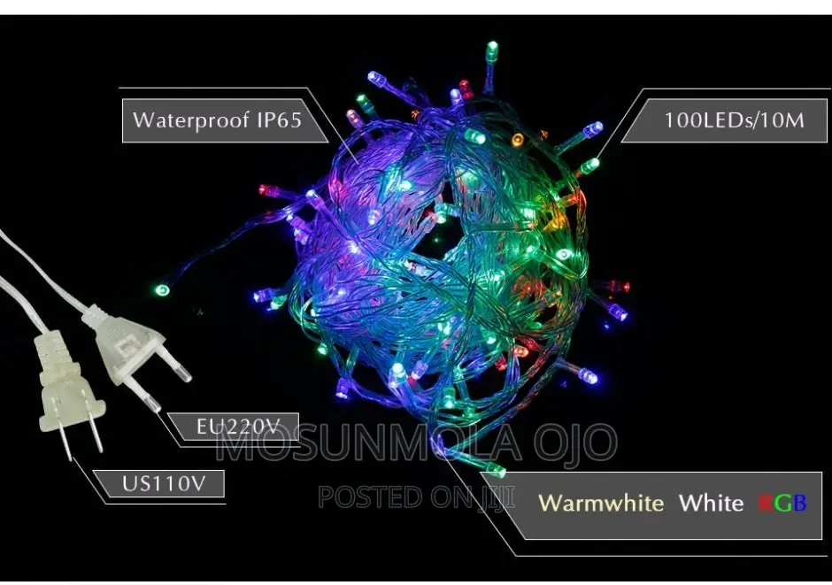 Christmas Multi Function 100 Led Lights - RGB