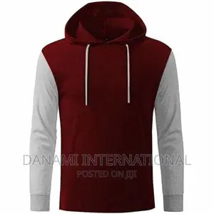 Danami Long Contrast Sleeve Hooded T-Shirt
