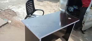 Black Office Table and Chair