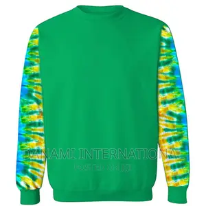 Danami Men’S Sweatshirt With Tie Die Printed Sleeve