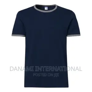Danami Blue Grey Ringer T-Shirt