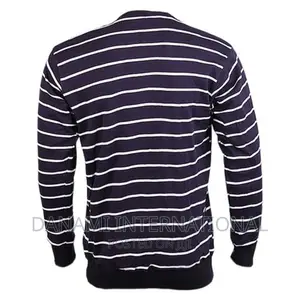 Danami Navy Blue With White Strip Sweatshirt