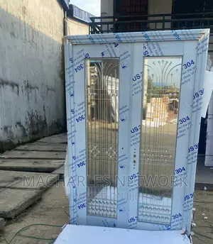 5ft Silver Glass Door