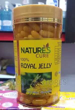 Nature’S Cure 100% Royal Jelly -1450mg. 365capsule