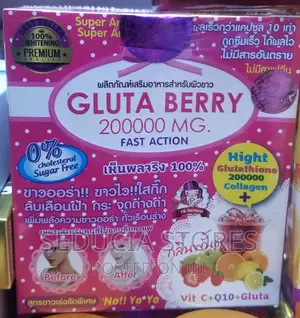 Gluta Berry Whitening Supplement - Fast Action 200000mg