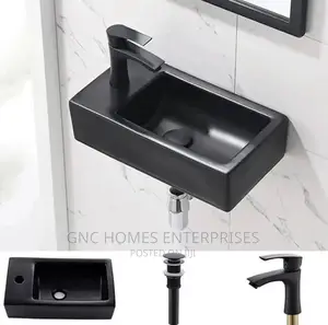Black Mini Washing Hands Basin