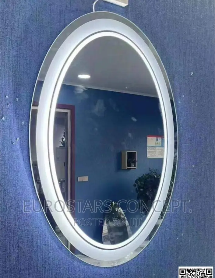 Oval Sensor Lights Mirror