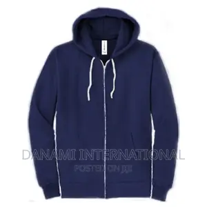 Danami Plain Long Sleeve Zipper Hoodie