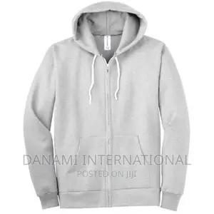 Danami Plain Long Sleeve Zipper Hoodie