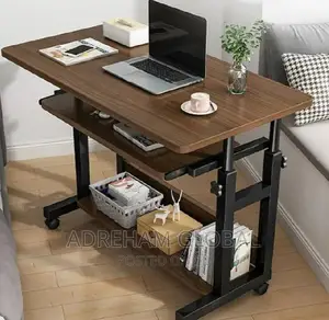 Quality Adjustable Laptop Table With Drawer, 80cm × 40cm