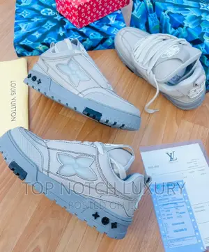 New_louis Vuitton Skateboard (Grey_white) Snks