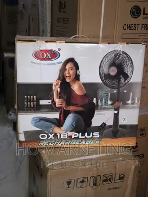 0X 18inches PLUS Rechargeable Fan