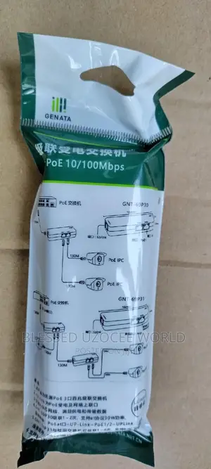 Poe Extender 1 to 2 Port Ethernet Switch GNT-69p30 Power Over Rj45 Lan