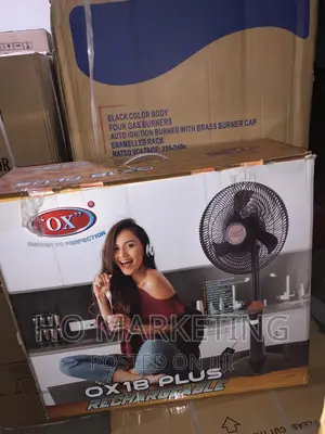 0X Rechargeable 18inches Standing Fan