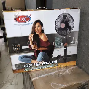 OX Rechargeable 18 Plus Fan