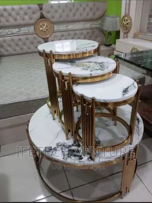 Center Table With Side Stools