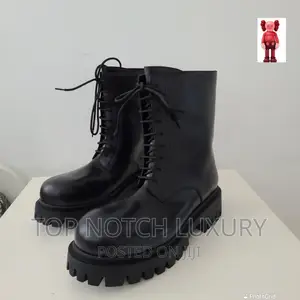 Original Balenciaga Sergent 20mm Boot Smooth Calfskiny