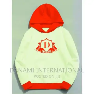 Danami Printed Hoodie- Off White/Cream Orange Contrast