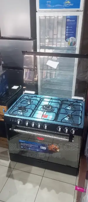 Semi Industrial Midea 5burners All Gas Automatic Oven Grill