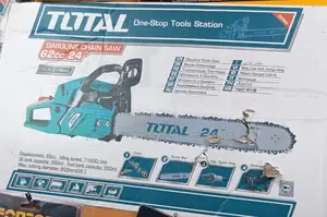 Total Professional Gasoline Chain Saw 62cc 24"