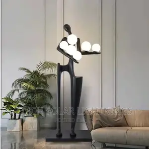 Luxury Welcome Figure Sculpture Light, Floor Lamp Furniture
