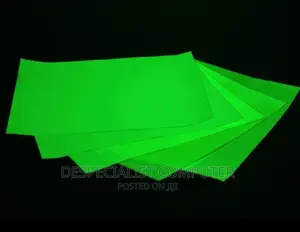 A4 Neon Green Glow in the Dark Paper